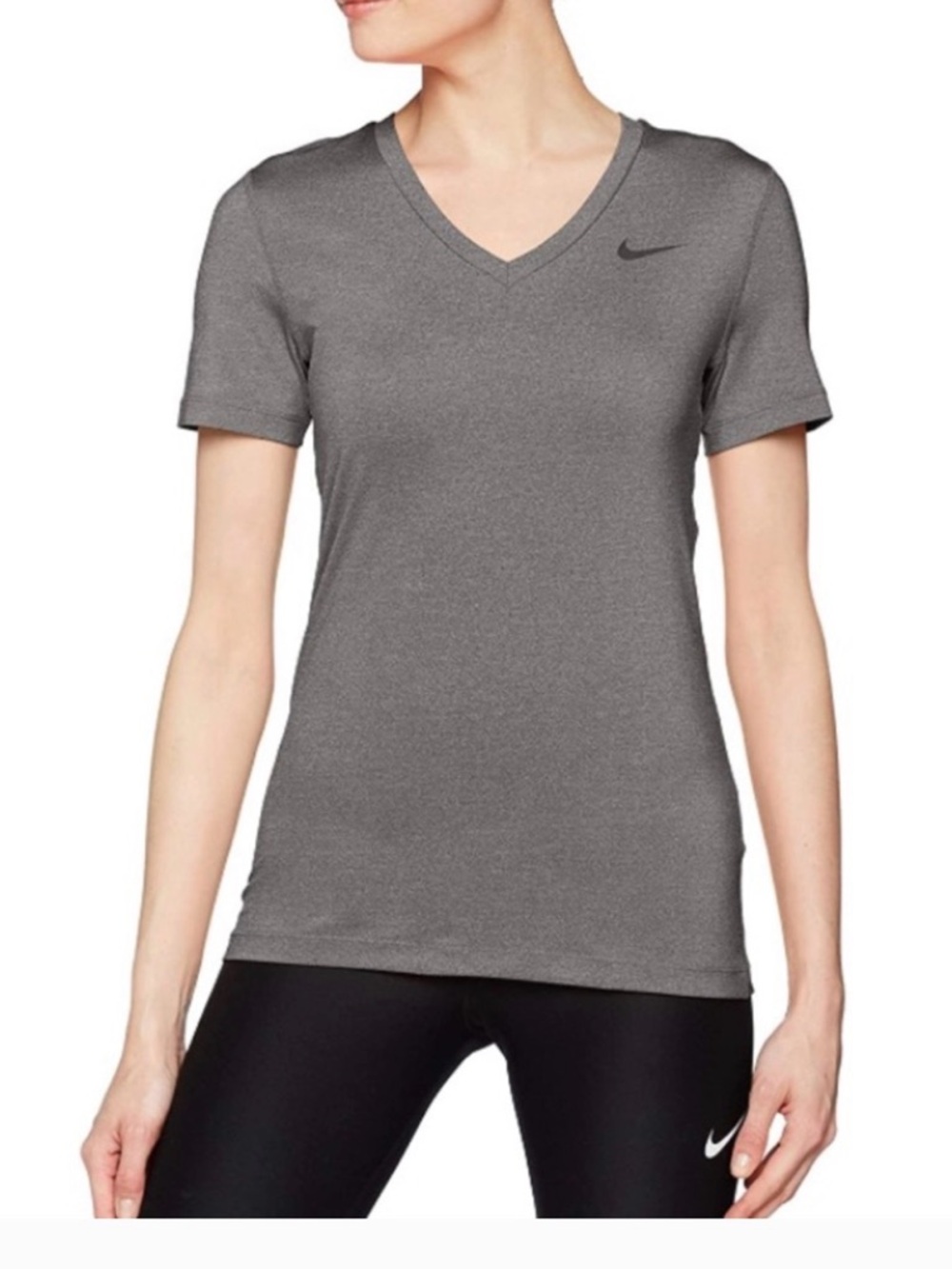 Nike Women’s Gray V-Neck Athletic Tee
